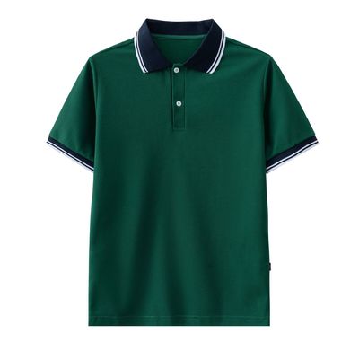 Kurzärmelige Polohemden Baumwollmischung Polyester Pique Klassiker Schulkleidung