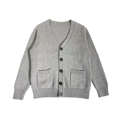 Schuluniform Gewirkter Cardigan Pullover Jumper Knopf Schließung Typ